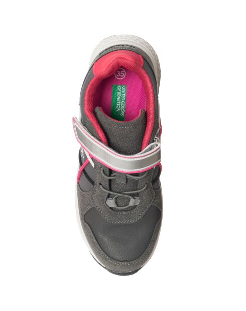 Sneakers Amelia gris/fuchsia