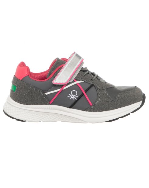 Sneakers Amelia gris/fuchsia