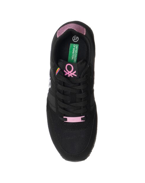 Sneakers Sandra noir/fuchsia