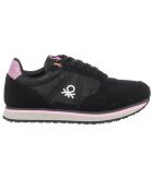 Sneakers Sandra noir/fuchsia