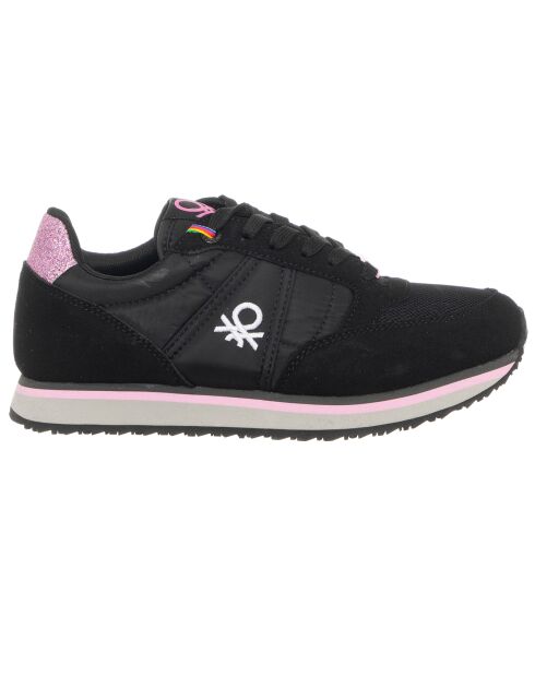 Sneakers Sandra noir/fuchsia