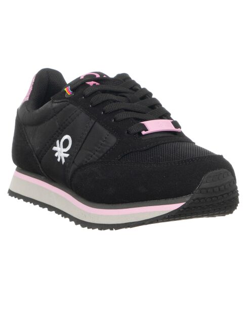 Sneakers Sandra noir/fuchsia