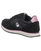 Sneakers Sandra noir/fuchsia