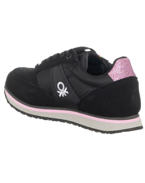Sneakers Sandra noir/fuchsia