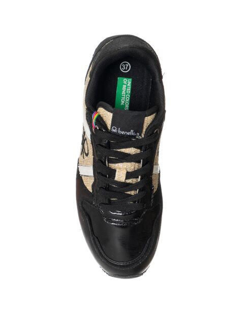 Sneakers Lucia noir/doré