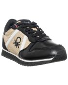 Sneakers Lucia noir/doré