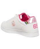 Sneakers Penelope blanc/rose