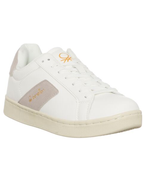 Sneakers Valentina blanc/nude