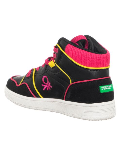 Sneakers Rosita noir/fuchsia