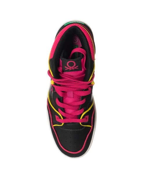 Sneakers Rosita noir/fuchsia