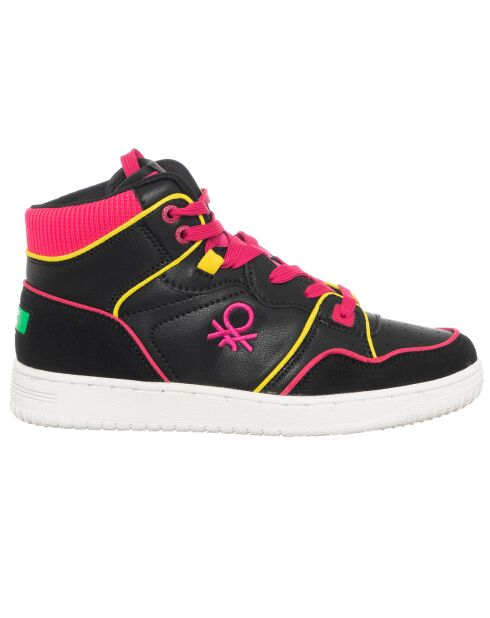 Sneakers Rosita noir/fuchsia