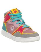 Sneakers Rosita rose/gris/vert