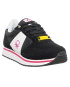 Sneakers Kayla noir/fuchsia