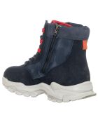 Nela marineblauw/geel/rode sneakers