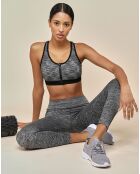 Brassière de sport technique grise