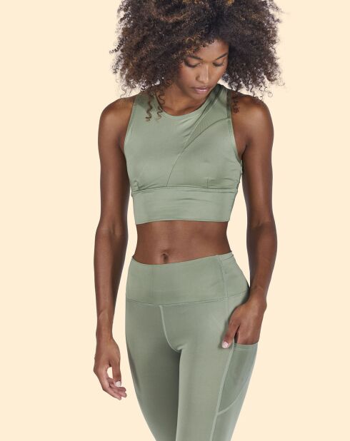 Brassière de sport Maintien léger kaki