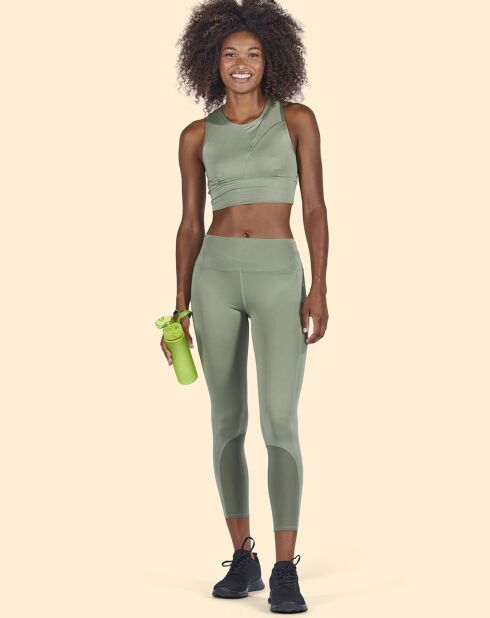 Brassière de sport Maintien léger kaki