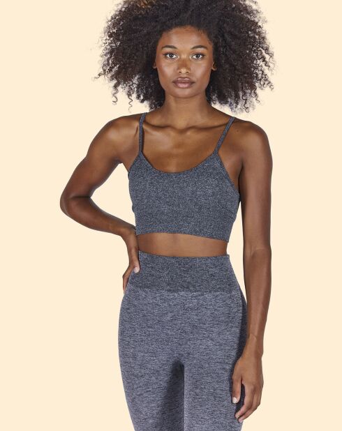 Brassière de sport Maintien léger  gris chiné