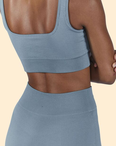 Brassière de sport Maintien léger bleu glacé