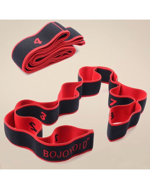 Sangle de Yoga rouge/noir