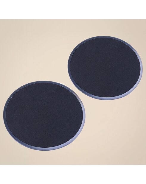 Disques Glissants noirs - D. 18 cm