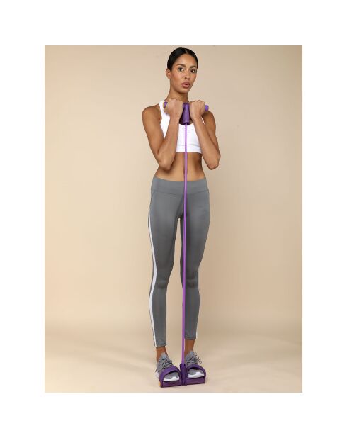 Elastique de Musculation avec pédale violet