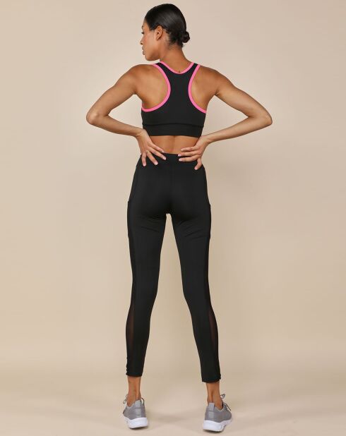 Legging avec poche de running compressif noir