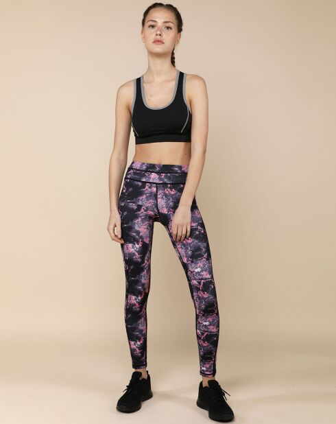 Legging de training coupe compressive multicolore