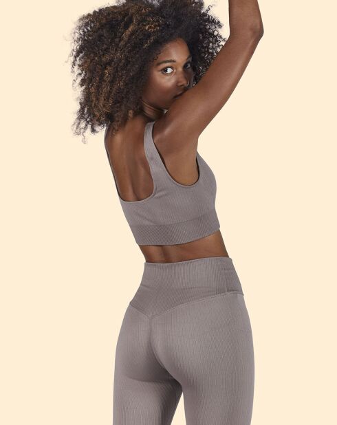 Legging de sport marron glacé