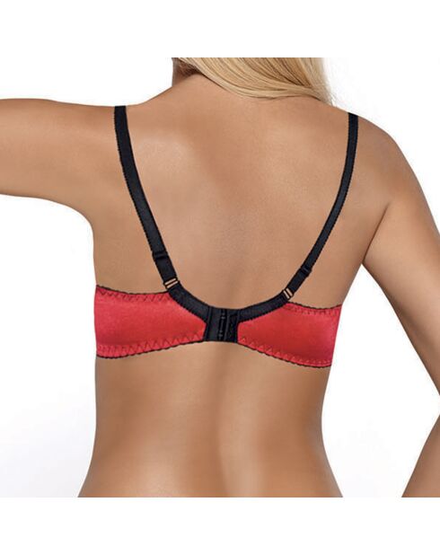 Reggiseno Catherine IV nero/rosso