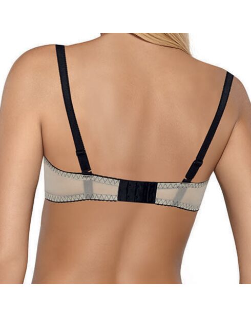 Soutien-gorge imi push-up noir/beige