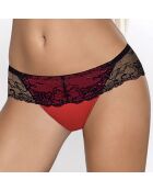 Tanga catherine IV noir/rouge