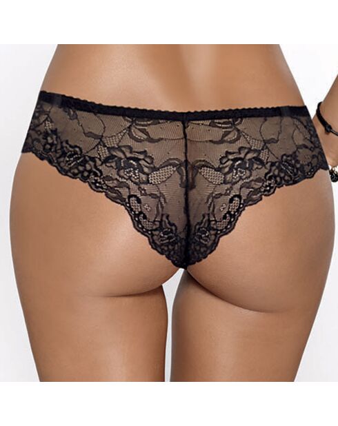 Tanga catherine IV noir/rouge