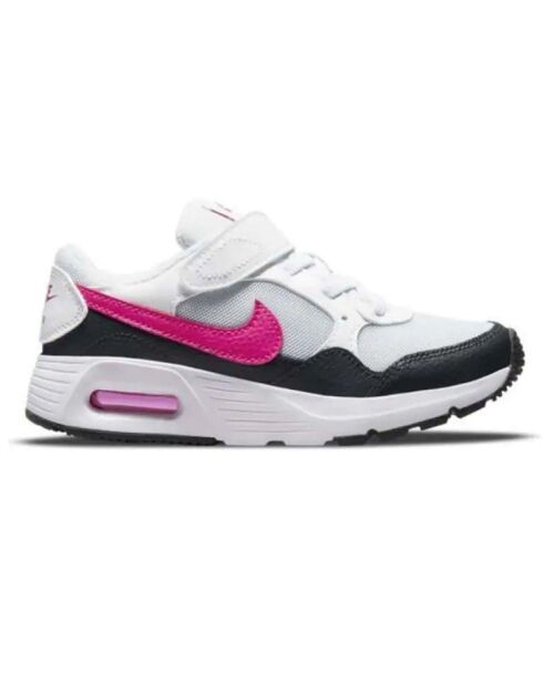 Baskets en Cuir et Mesh Air Max Sc Ps noir/blanc/rose