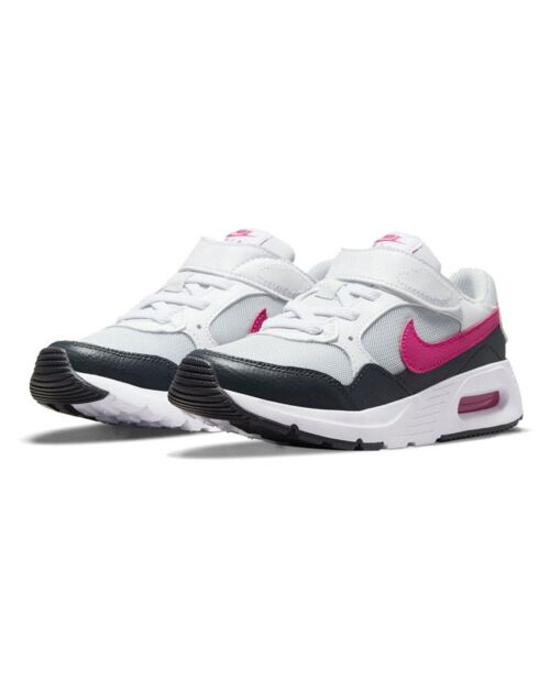 Baskets en Cuir et Mesh Air Max Sc Ps noir/blanc/rose