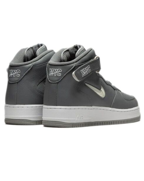 Sneakers en Cuir Air Force Mid Jewel Nyc grises