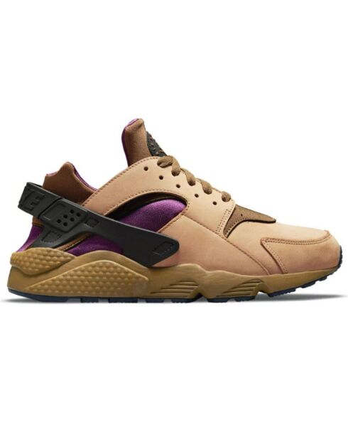 Sneakers en Velours de Cuir Air Huarache Run camel