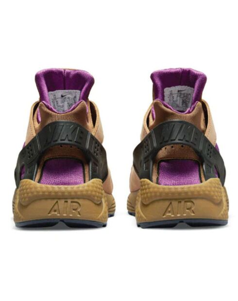 Sneakers en Velours de Cuir Air Huarache Run camel
