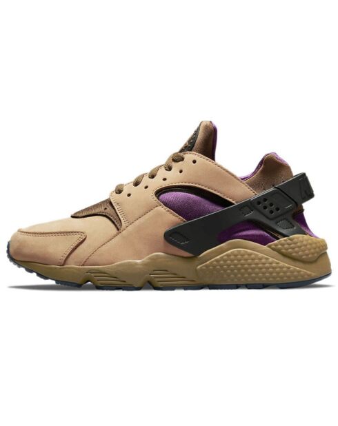 Sneakers en Velours de Cuir Air Huarache Run camel