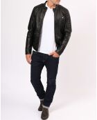 Veste en Cuir Norberto noire