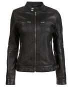 Veste en Cuir Nyra noire