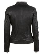 Veste en Cuir Nyra noire