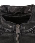 Veste en Cuir Zeenia noire