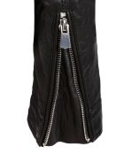 Veste en Cuir Zeenia noire