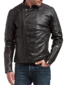 Veste en Cuir Zen noire