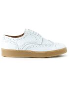 Derbies en Cuir Davide blanches