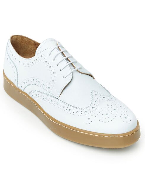 Derbies en Cuir Davide blanches