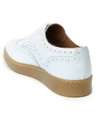 Derbies en Cuir Davide blanches