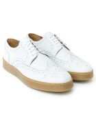 Derbies en Cuir Davide blanches