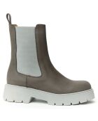 Chelsea Boots en Cuir Rita taupe